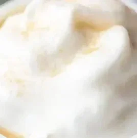 A cup of Vanilla Sweet Cream Cold Foam to enhance any drink experience.