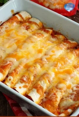 5 Ingredient Beef Enchiladas ready to serve with toppings.