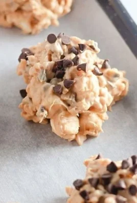 Plate of freshly baked Avalanche Cookies with chocolate and marshmallows