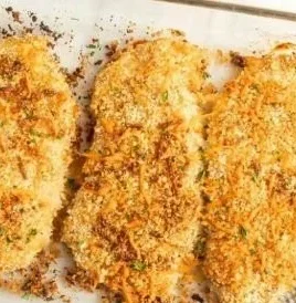 Delicious Baked Ranch Chicken garnished and ready to serve