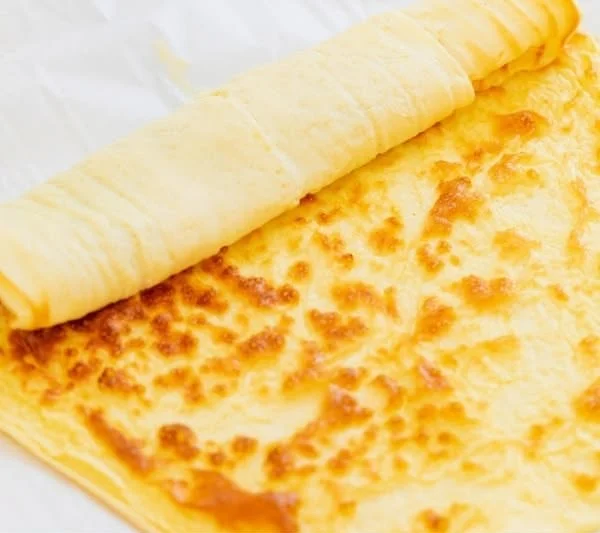 Cottage Cheese Wrap filled with fresh vegetables and spices