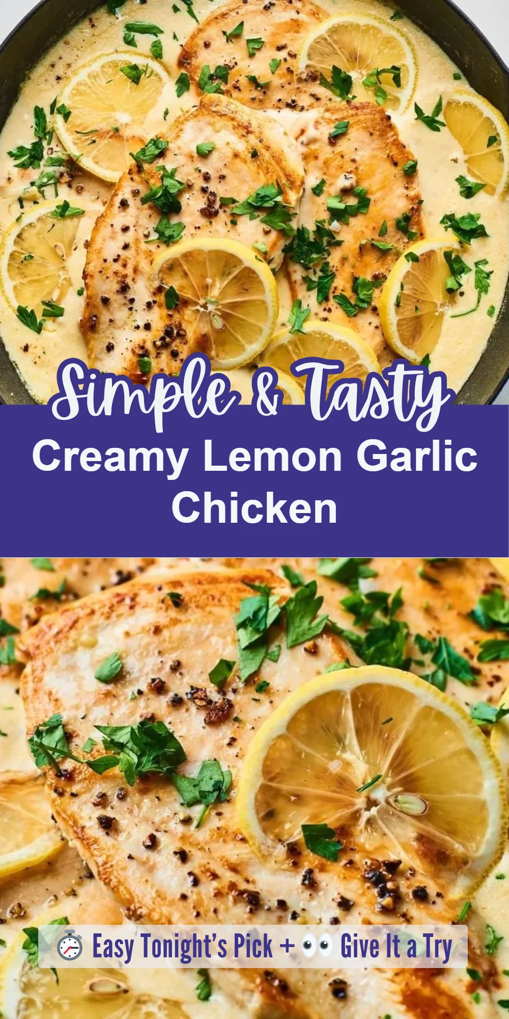 Creamy Lemon Garlic Chicken