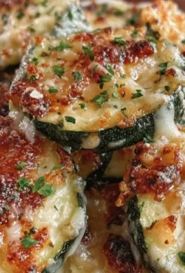 Crispy Garlic Parmesan Roasted Zucchini on a plate garnished with herbs
