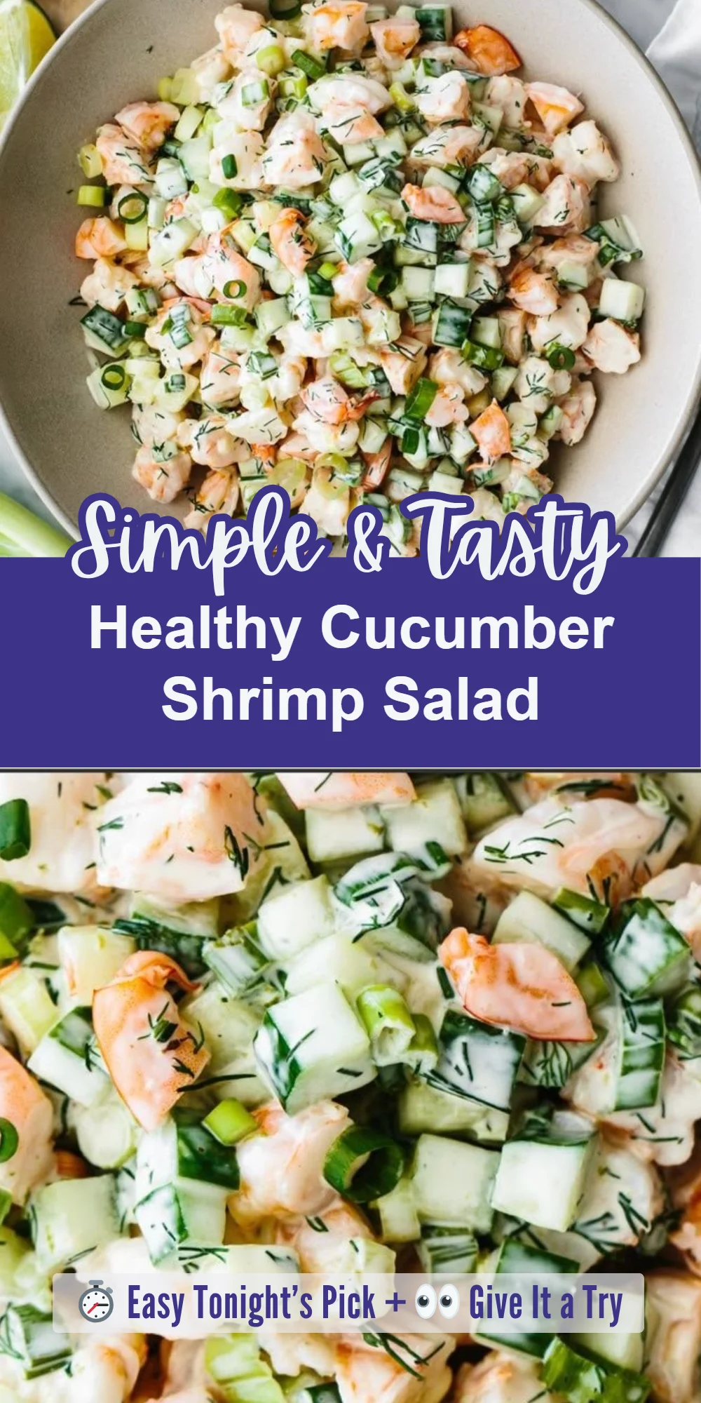 Healthy Cucumber Shrimp Salad