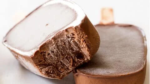 Healthy homemade fudgesicles with rich chocolate flavor