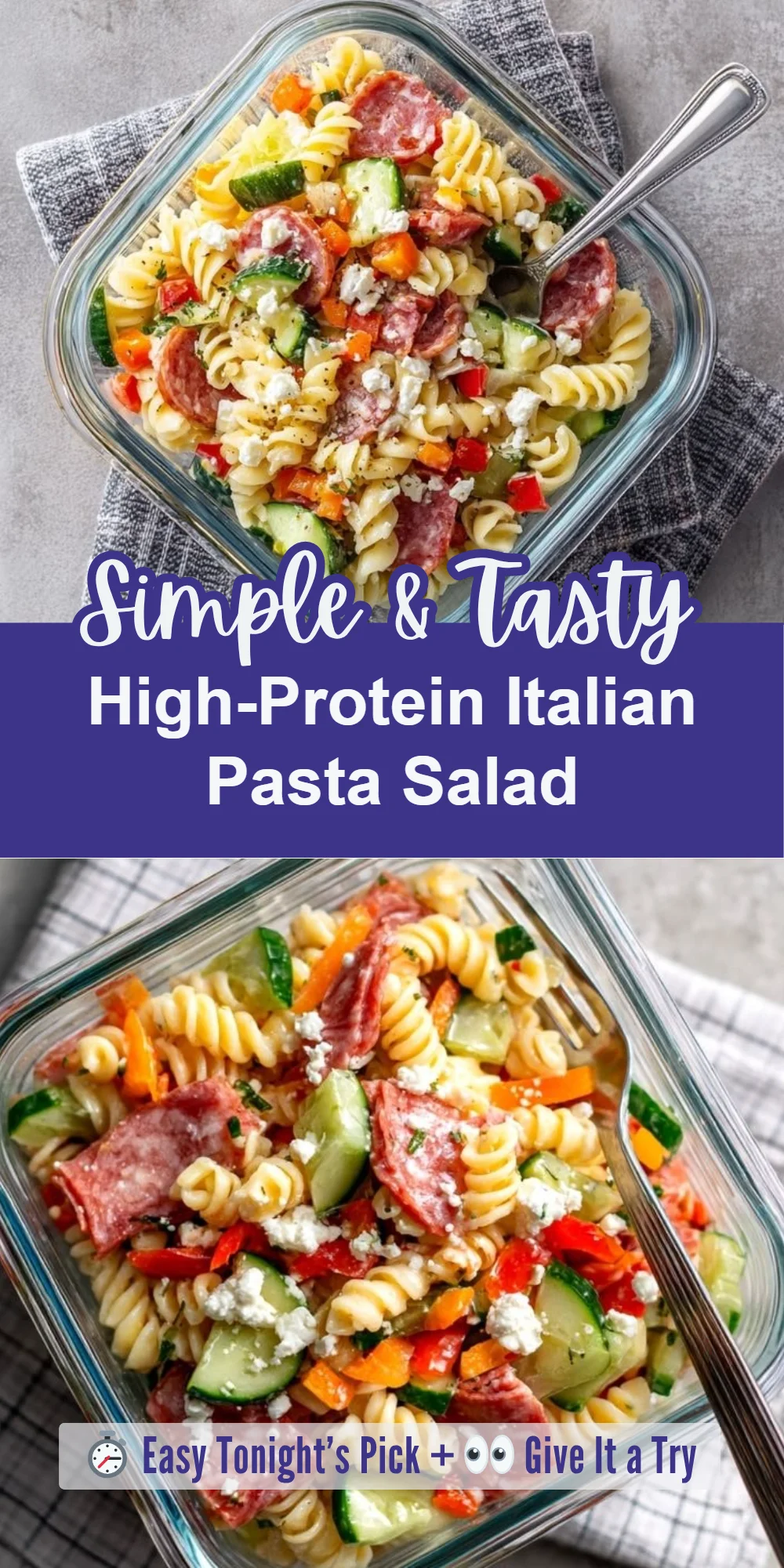High-Protein Italian Pasta Salad