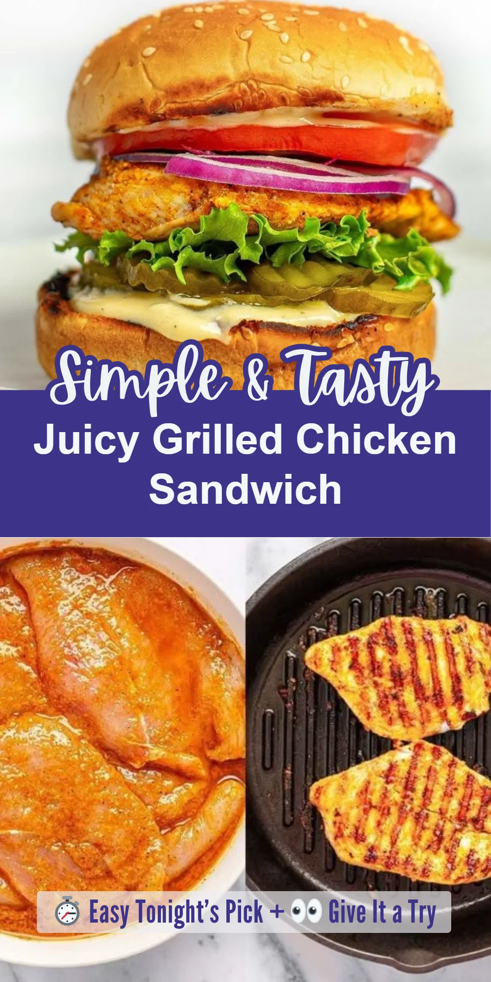 Juicy Grilled Chicken Sandwich