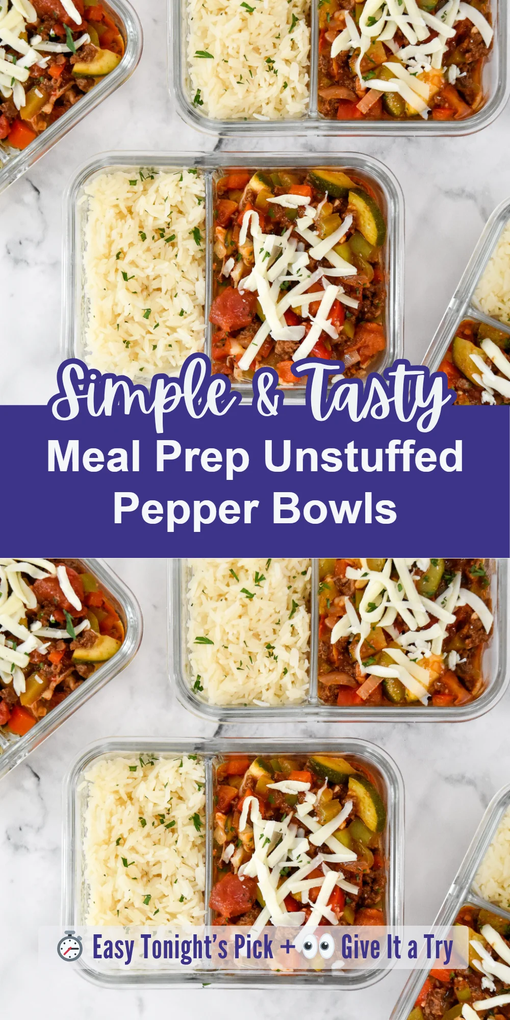 Meal Prep Unstuffed Pepper Bowls