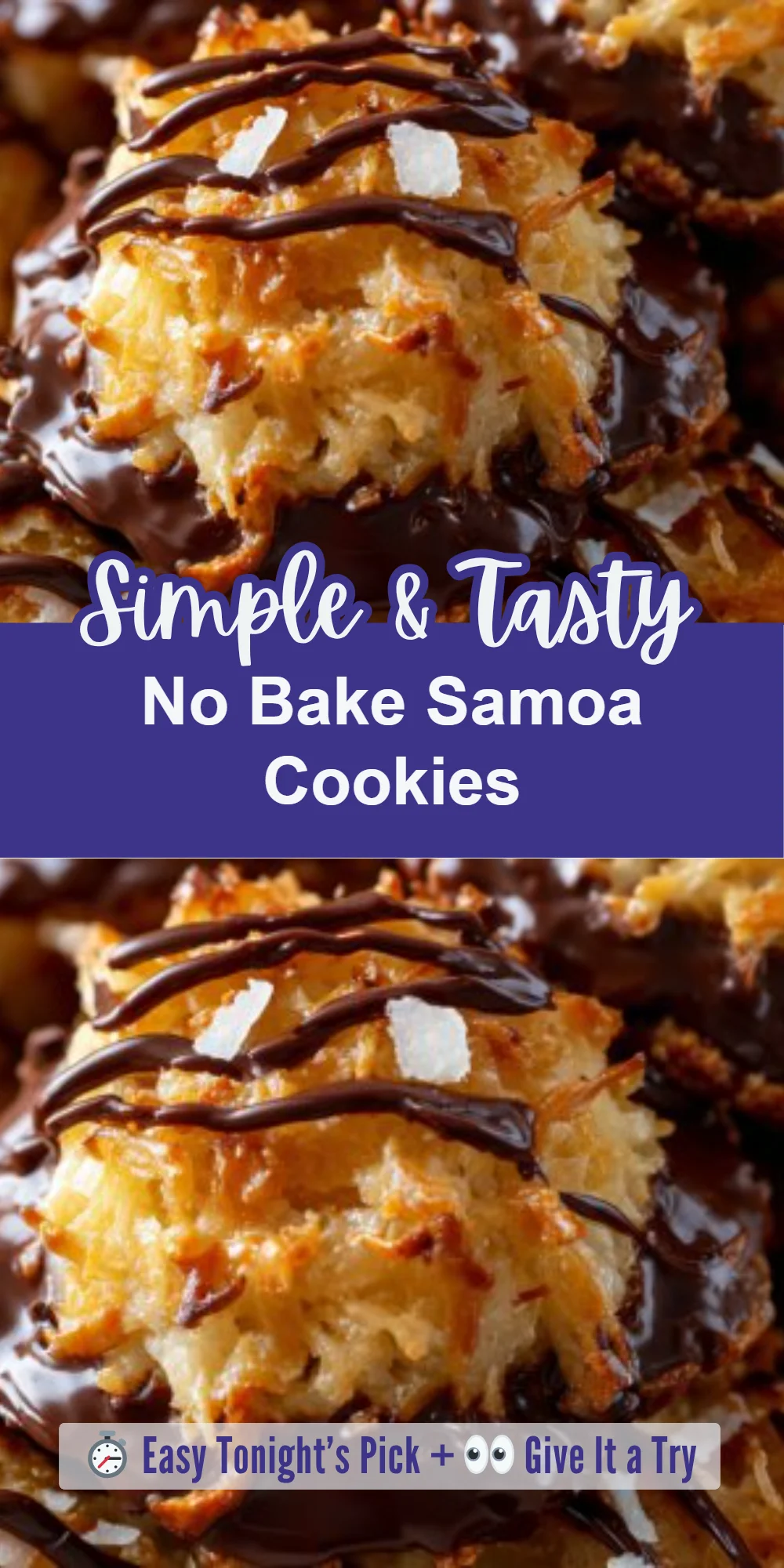 No Bake Samoa Cookies