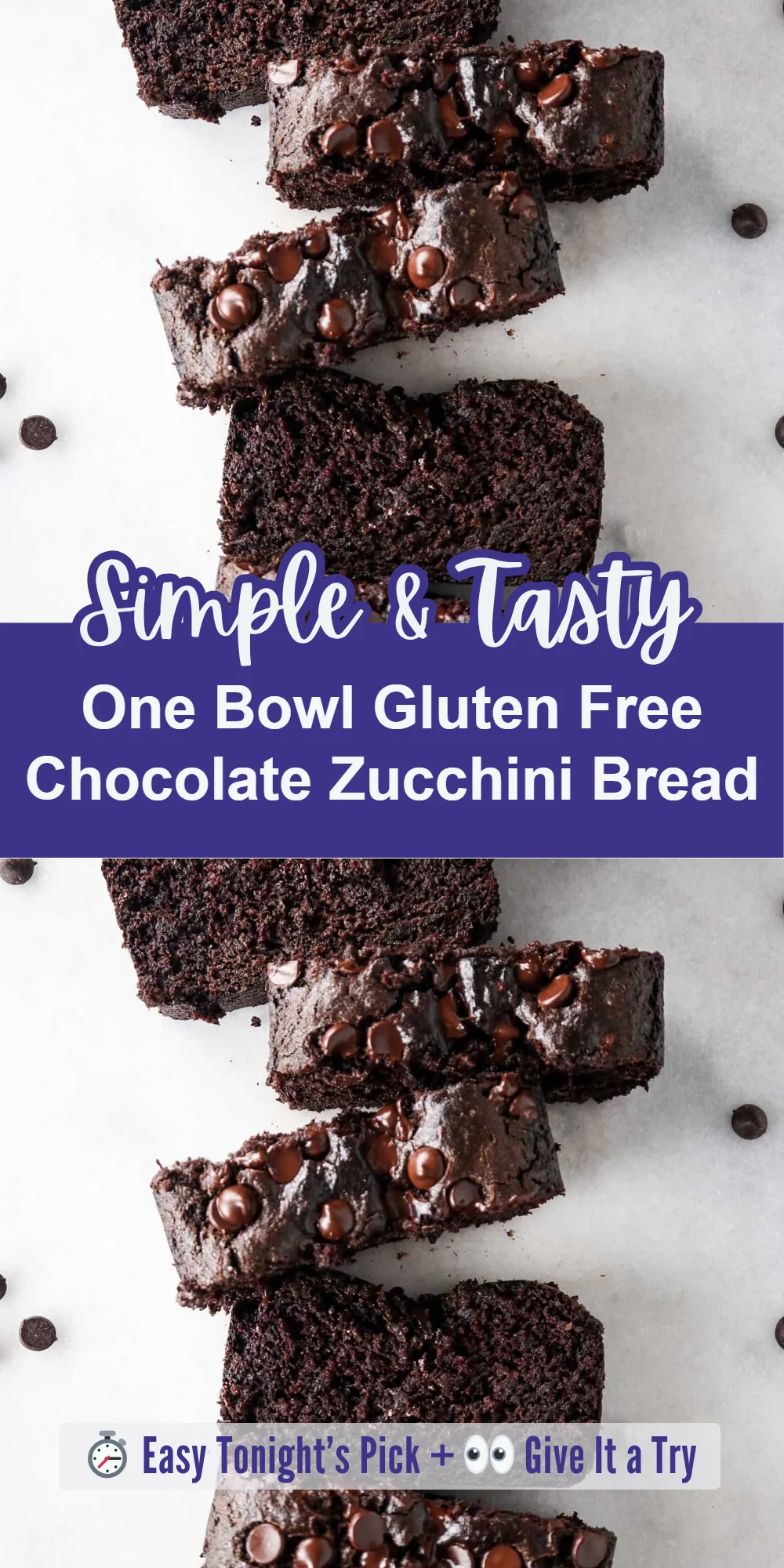 One Bowl Gluten Free Chocolate Zucchini Bread