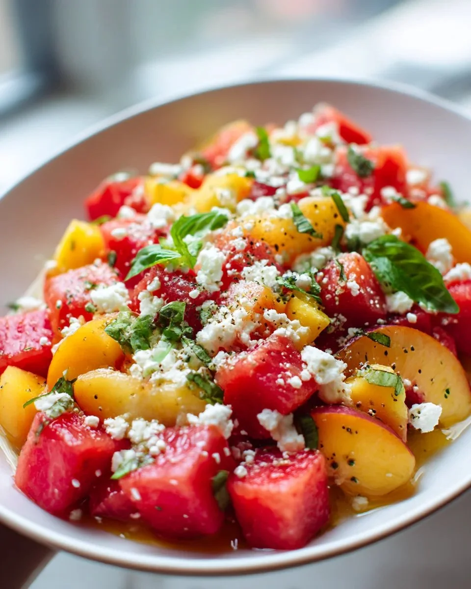 Refreshing Watermelon Peach Salad: Your Perfect Summer Dish