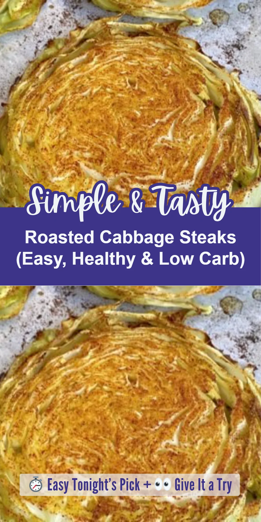 Roasted Cabbage Steaks (Easy, Healthy & Low Carb)