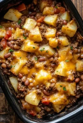 Delicious Slow Cooker Cowboy Casserole, a perfect family meal