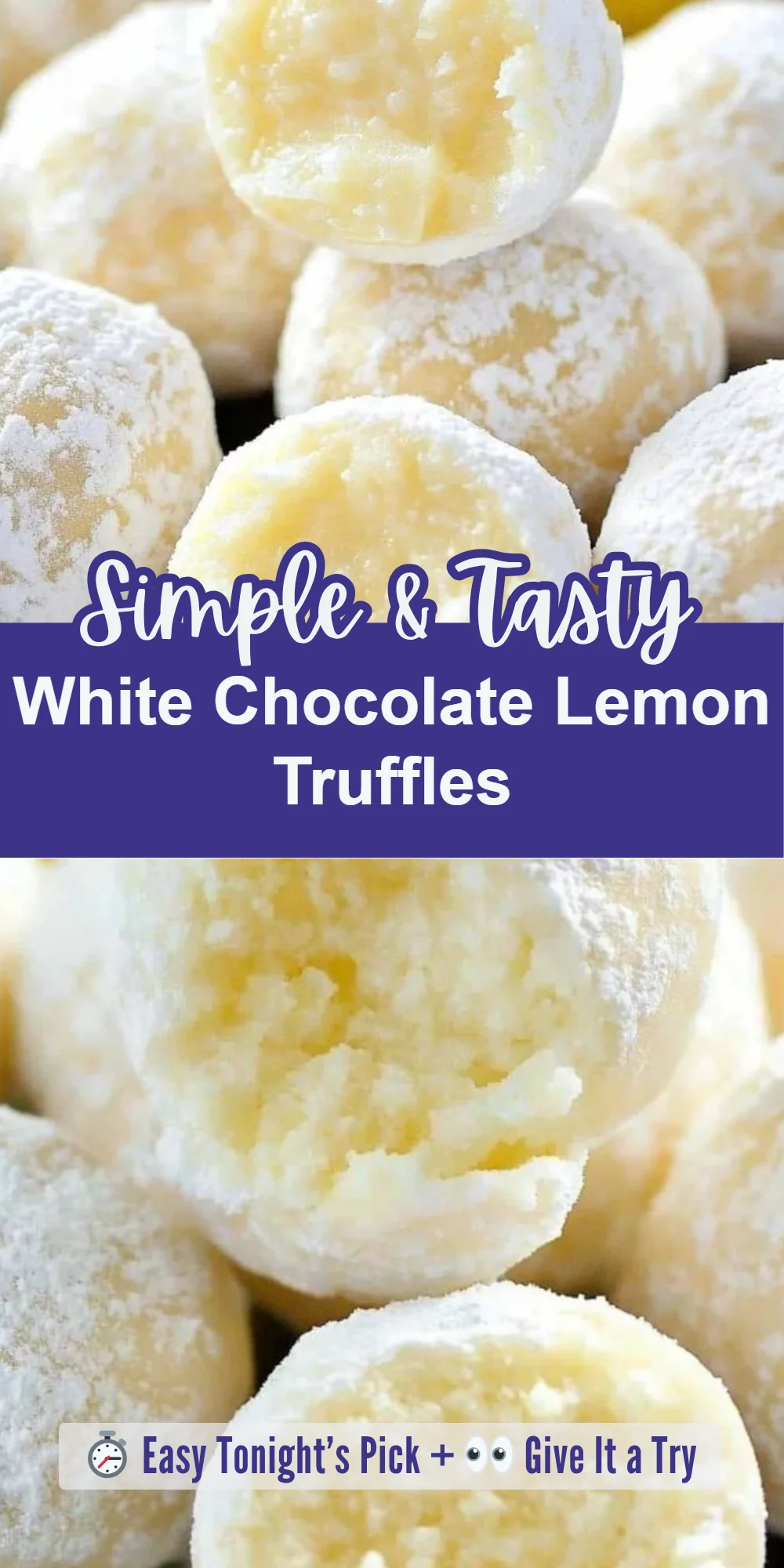 White Chocolate Lemon Truffles