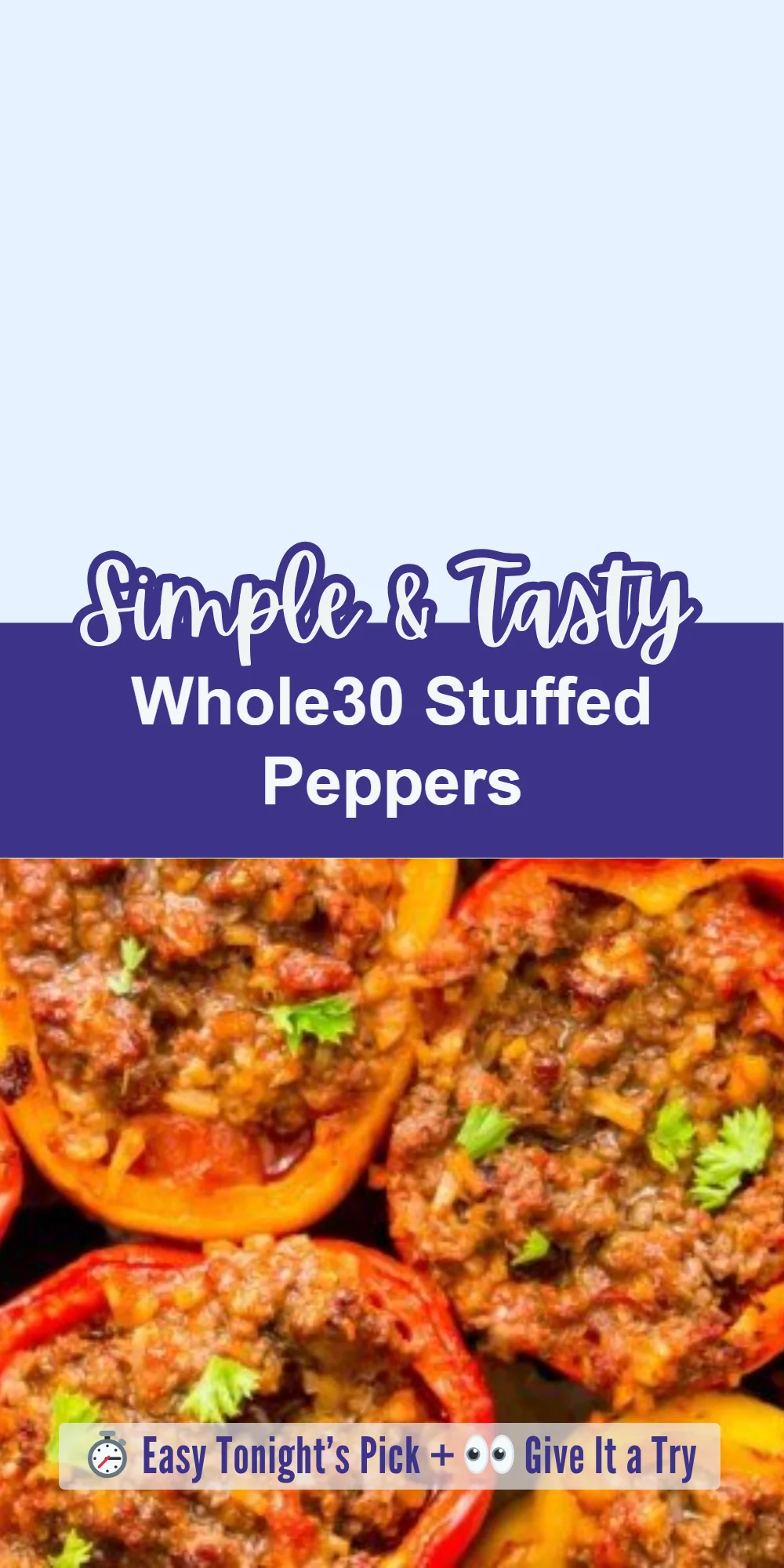 Whole30 Stuffed Peppers